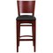 Flash Furniture Barstool, Solid Back, Mah Wood, Blk Vinyl XU-DG-W0094BAR-MAH-BLKV-GG - alternate 7