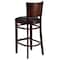 Flash Furniture Wood Barstool, Walnut, Ladder Bck, Blk Vny, Seat Height Range: 31-1/2" XU-DG-W0094BAR-WAL-BLKV-GG - alternate 2
