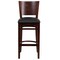 Flash Furniture Wood Barstool, Walnut, Ladder Bck, Blk Vny, Seat Height Range: 31-1/2" XU-DG-W0094BAR-WAL-BLKV-GG - alternate 6
