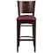 Flash Furniture Wood Barstool, Walnut, Solid Back, Burgund XU-DG-W0094BAR-WAL-BURV-GG - alternate 5