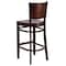 Flash Furniture Wood Barstool, Walnut, Solid Back XU-DG-W0094BAR-WAL-WAL-GG - alternate 4