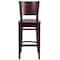 Flash Furniture Wood Barstool, Walnut, Solid Back XU-DG-W0094BAR-WAL-WAL-GG - alternate 2