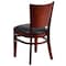 Flash Furniture Lacey Restaurant Chair, Wood Back, 17-1/4 in W 20-1/2" L 33-1/2" H, Vinyl Seat XU-DG-W0094B-MAH-BLKV-GG - alternate 4