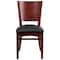 Flash Furniture Lacey Restaurant Chair, Wood Back, 17-1/4 in W 20-1/2" L 33-1/2" H, Vinyl Seat XU-DG-W0094B-MAH-BLKV-GG - alternate 6