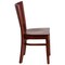 Flash Furniture Lacey Restaurant Chair, 17-1/4 in W 20-1/2" L 33-1/2" H XU-DG-W0094B-MAH-MAH-GG - alternate 5
