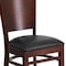 Flash Furniture Lacey Restaurant Chair, Wood Back, 17-1/4 in W 20-1/2" L 33-1/2" H XU-DG-W0094B-WAL-BLKV-GG - alternate 5