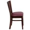 Flash Furniture Lacey Restaurant Chair, Wood Back, 17-1/4 in W 20-1/2" L 33-1/2" H XU-DG-W0094B-WAL-BURV-GG - alternate 6