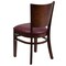 Flash Furniture Lacey Restaurant Chair, Wood Back, 17-1/4 in W 20-1/2" L 33-1/2" H XU-DG-W0094B-WAL-BURV-GG - alternate 3