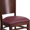 Flash Furniture Lacey Restaurant Chair, Wood Back, 17-1/4 in W 20-1/2" L 33-1/2" H XU-DG-W0094B-WAL-BURV-GG - alternate 8