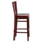 Flash Furniture Barstool, Slat Back, Mahogany Wood XU-DG-W0108BBAR-MAH-MAH-GG - alternate 4