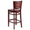Flash Furniture Barstool, Slat Back, Mahogany Wood XU-DG-W0108BBAR-MAH-MAH-GG - alternate 2