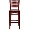Flash Furniture Barstool, Slat Back, Mahogany Wood XU-DG-W0108BBAR-MAH-MAH-GG - alternate 5