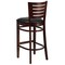 Flash Furniture Wood Barstool, Walnut, Slat Back, Blk Viny XU-DG-W0108BBAR-WAL-BLKV-GG - alternate 6