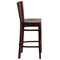Flash Furniture Wood Barstool, Walnut, Slat Back XU-DG-W0108BBAR-WAL-WAL-GG - alternate 5