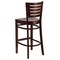 Flash Furniture Wood Barstool, Walnut, Slat Back XU-DG-W0108BBAR-WAL-WAL-GG - alternate 4