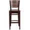 Flash Furniture Wood Barstool, Walnut, Slat Back XU-DG-W0108BBAR-WAL-WAL-GG - alternate 2