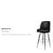 Flash Furniture James Metal Barstool with Swivel Bucket Seat XU-F-125-GG - alternate 8