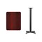 Flash Furniture Rectangle Laminate Table, 24" W, 30" L, 43.125" H, Laminate Top, Wood Grain XU-MAHTB-2430-T2222B-GG - alternate 2