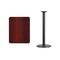 Flash Furniture Rectangle Laminate Table, Laminate Top, Wood Grain XU-MAHTB-2430-TR18B-GG - alternate 2