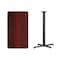Flash Furniture Rectangle Laminate Table, 24" W, 42" L, 43.125" H, Laminate Top, Wood Grain XU-MAHTB-2442-T2230B-GG - alternate 3