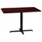 Flash Furniture Rectangle Laminate Table, 24" W, 42" L, 31.125" H, Laminate Top, Wood Grain XU-MAHTB-2442-T2230-GG - alternate 4