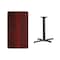 Flash Furniture Rectangle Laminate Table, 24" W, 42" L, 31.125" H, Laminate Top, Wood Grain XU-MAHTB-2442-T2230-GG - alternate 2