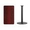 Flash Furniture Rectangle Laminate Table, Laminate Top, Wood Grain XU-MAHTB-2442-TR24B-GG - alternate 2