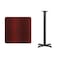 Flash Furniture Square Laminate Table, 30" W, 30" L, 43.125" H, Laminate Top, Wood Grain XU-MAHTB-3030-T2222B-GG - alternate 2