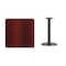 Flash Furniture Square Laminate Table, Laminate Top, Wood Grain XU-MAHTB-3030-TR18-GG - alternate 3