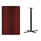 Flash Furniture Rectangle Laminate Table, Laminate Top, Wood Grain XU-MAHTB-3048-T2230B-GG - alternate 2