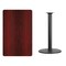Flash Furniture Rectangle Laminate Table, Laminate Top, Wood Grain XU-MAHTB-3048-TR24B-GG - alternate 2