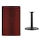 Flash Furniture Rectangle Laminate Table, Laminate Top, Wood Grain XU-MAHTB-3048-TR24-GG - alternate 3