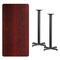 Flash Furniture Rectangle Laminate Table, Laminate Top, Wood Grain XU-MAHTB-3060-T2222B-GG - alternate 2