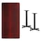 Flash Furniture Rectangle Laminate Table, Laminate Top, Wood Grain XU-MAHTB-3060-T2222-GG - alternate 2