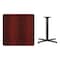 Flash Furniture Square Laminate Table, Laminate Top, Wood Grain XU-MAHTB-3636-T3030-GG - alternate 2