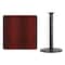 Flash Furniture Square Laminate Table, Laminate Top, Wood Grain XU-MAHTB-3636-TR24B-GG - alternate 2