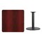 Flash Furniture Square Laminate Table, 36" W, 36" L, 31.125" H, Laminate Top, Wood Grain XU-MAHTB-3636-TR24-GG - alternate 3