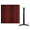 Flash Furniture Square Laminate Table, Laminate Top, Wood Grain XU-MAHTB-4242-T3333B-GG - alternate 2