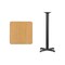Flash Furniture Square Natural Laminate Table, Laminate Top, Wood Grain XU-NATTB-2424-T2222B-GG - alternate 3