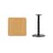 Flash Furniture Square Natural Laminate Table, Laminate Top, Wood Grain XU-NATTB-2424-TR18-GG - alternate 2