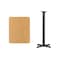 Flash Furniture Rectangle Natural Laminate Table, Laminate Top, Wood Grain XU-NATTB-2430-T2222B-GG - alternate 3