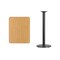 Flash Furniture Rectangle Natural Laminate Table, Laminate Top, Wood Grain XU-NATTB-2430-TR18B-GG - alternate 2