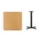 Flash Furniture Square Natural Laminate Table, 30" W, 30" L, 31.125" H, Laminate Top, Wood Grain XU-NATTB-3030-T2222-GG - alternate 2