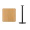 Flash Furniture Square Natural Laminate Table, 30" W, 30" L, 43.125" H, Laminate Top, Wood Grain XU-NATTB-3030-TR18B-GG - alternate 3