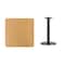 Flash Furniture Square Natural Laminate Table, 30" W, 30" L, 31.125" H, Laminate Top, Wood Grain XU-NATTB-3030-TR18-GG - alternate 2