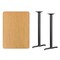 Flash Furniture Rectangle Natural Laminate Table, Laminate Top, Wood Grain XU-NATTB-3042-T0522B-GG - alternate 3