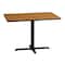 Flash Furniture Rectangle Natural Laminate Table, Laminate Top, Wood Grain XU-NATTB-3042-T2230-GG - alternate 4
