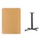 Flash Furniture Rectangle Natural Laminate Table, Laminate Top, Wood Grain XU-NATTB-3042-T2230-GG - alternate 2