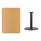 Flash Furniture Rectangle Ntural Lam Table, Rect w/Rnd Base, 30"x42", Laminate Top, Wood Grain XU-NATTB-3042-TR24-GG - alternate 2