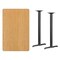 Flash Furniture Rectangle Natural Laminate Table, Laminate Top, Wood Grain XU-NATTB-3048-T0522B-GG - alternate 3